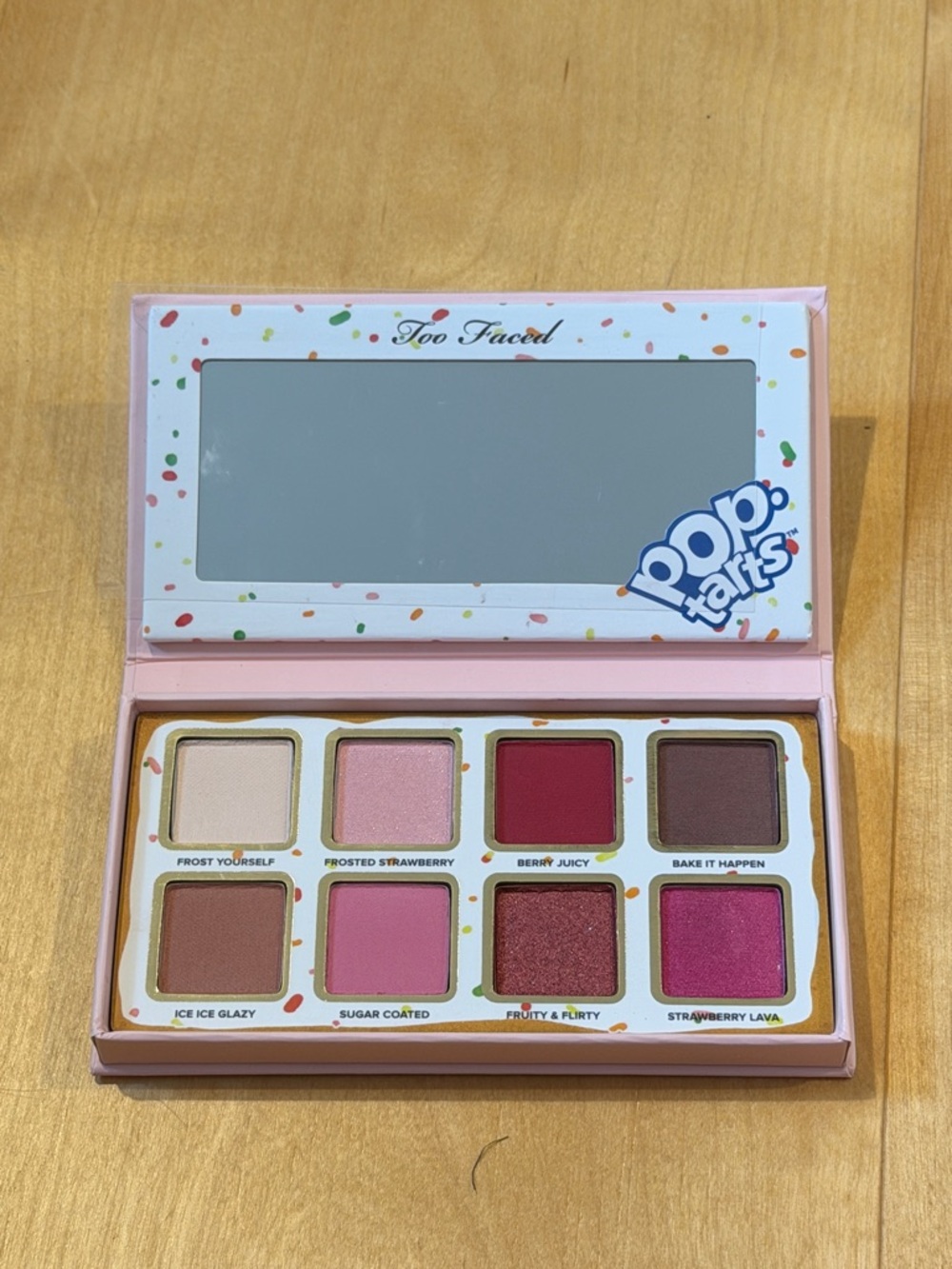 Too Faced Pop-Tarts Eyeshadow Palette — Pink, Red, Brown, Cream